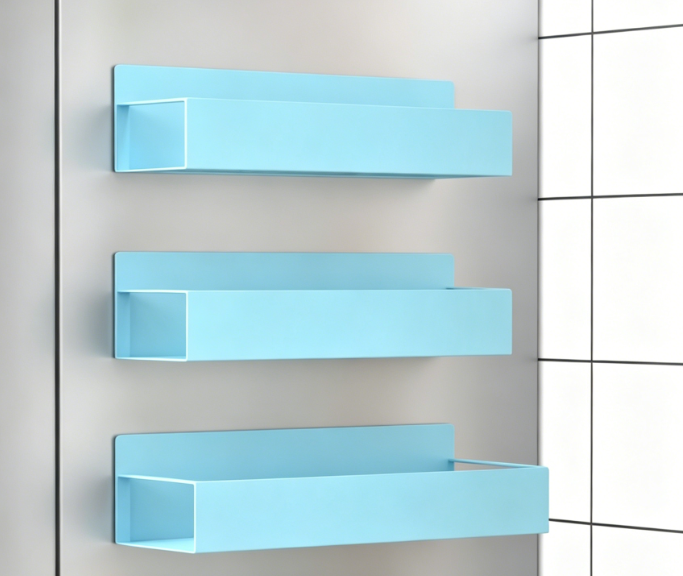 Blue Magnetic Refrigerator Spice Organizer - Image 2