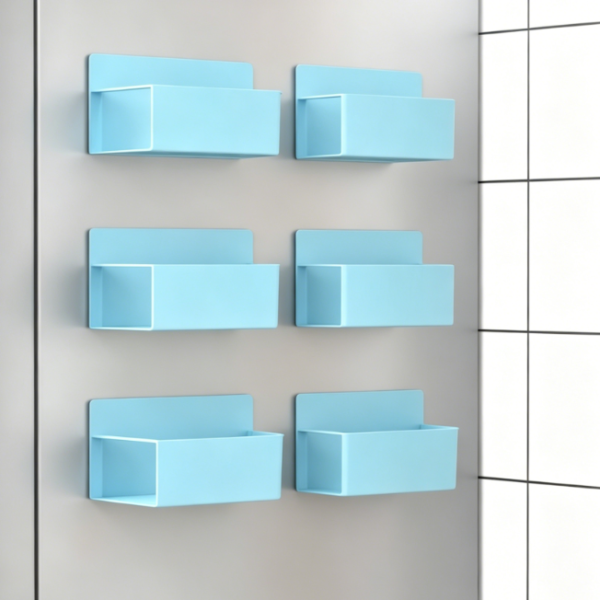 Blue Magnetic Refrigerator Spice Organizer