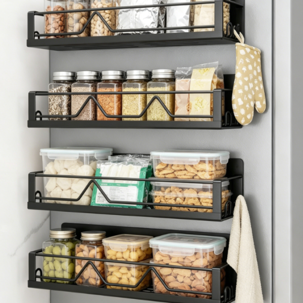 Large-Capacity Magnetic Refrigerator Organizer