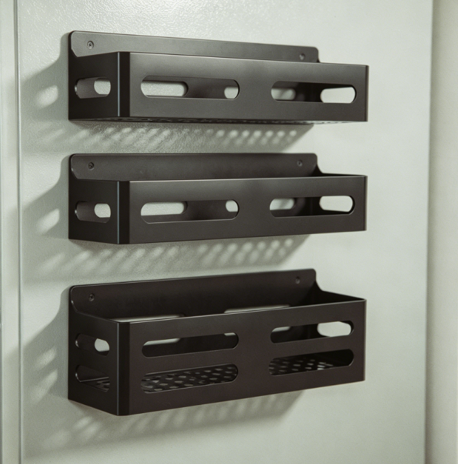 Black Magnetic Refrigerator Organizer Set - Image 2