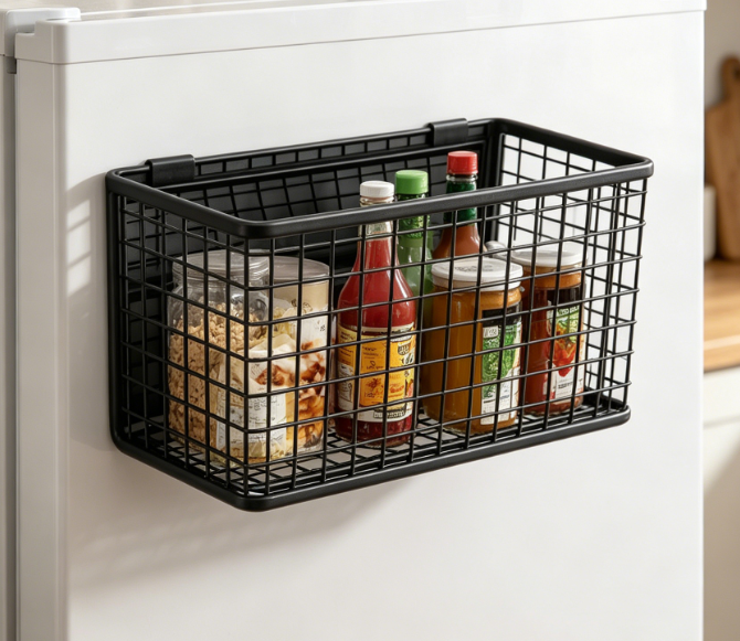 Tall Multi-Purpose Magnetic Fridge Organizer