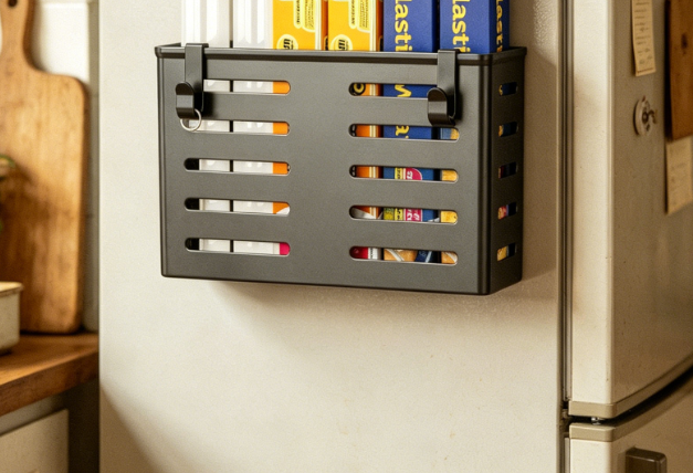Black Magnetic Fridge Organizer (Single Unit) - Image 2