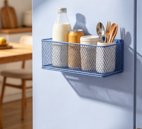 Blue Multi-Purpose Magnetic Fridge Organizer - Image 2