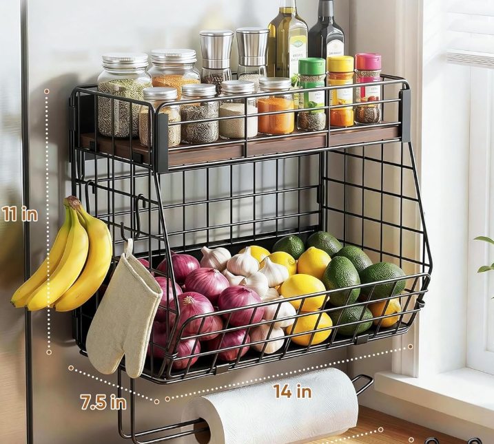 Enclosed Magnetic Fridge Organizer Combo - Image 2