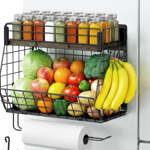 Enclosed Magnetic Fridge Organizer Combo