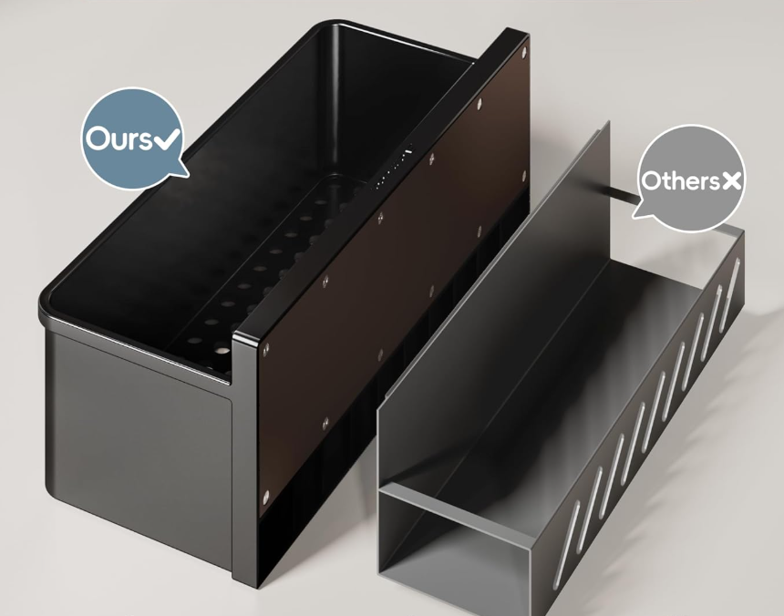 Large Magnetic Fridge Organizer with Hooks - Image 2