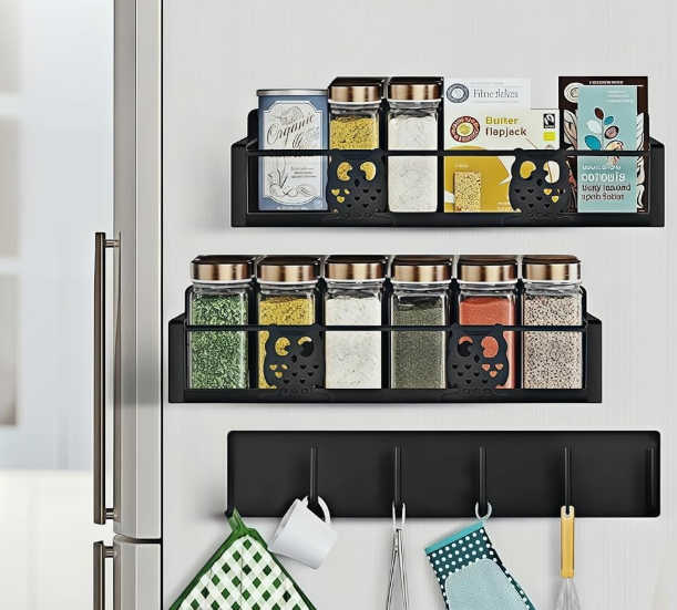 Owl-Themed Magnetic Fridge Organizer Set (3-Piece) - Image 2