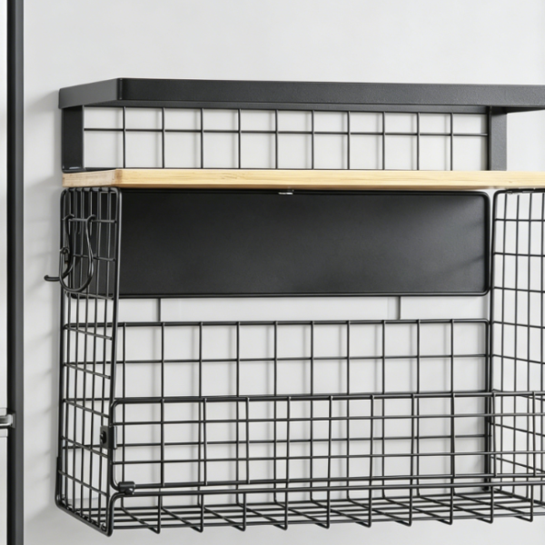 Extra-Wide Magnetic Refrigerator Storage Bin