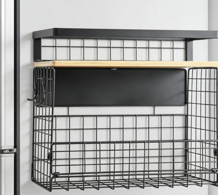 Extra-Wide Magnetic Refrigerator Storage Bin