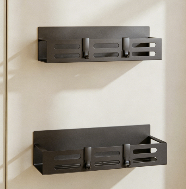 Black Mini Magnetic Refrigerator Organizer - Image 2