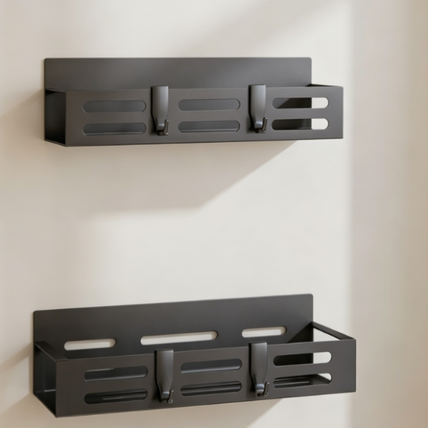 Black Mini Magnetic Refrigerator Organizer